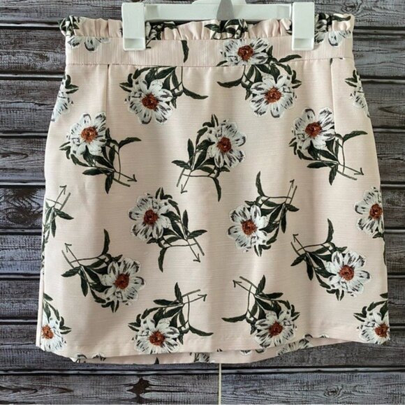 NWT Topshop Women's Floral‎ Print Skirt US Size 8 - Picture 1 of 9